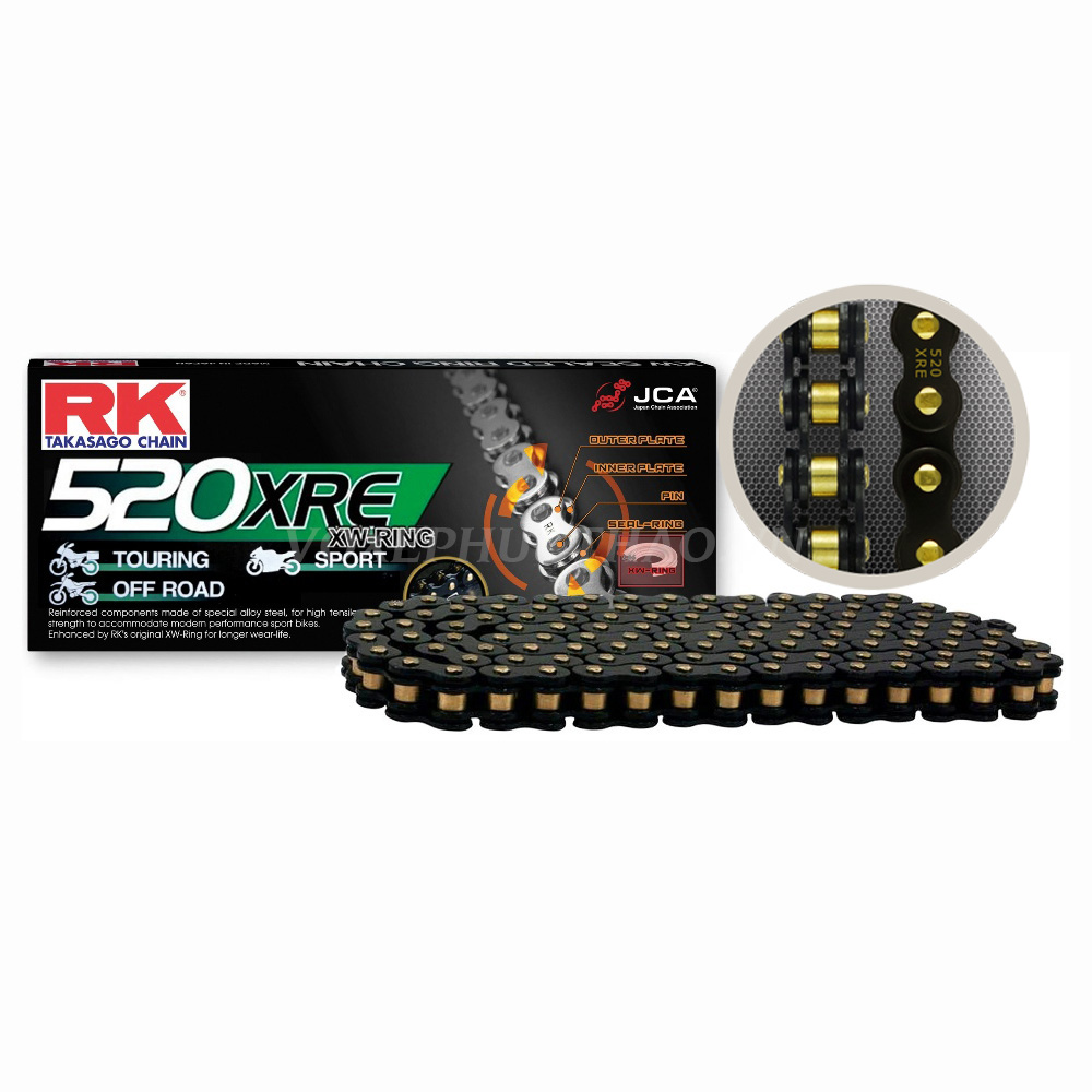 SÊN RK VÀNG ĐEN 520XRE XW-RING